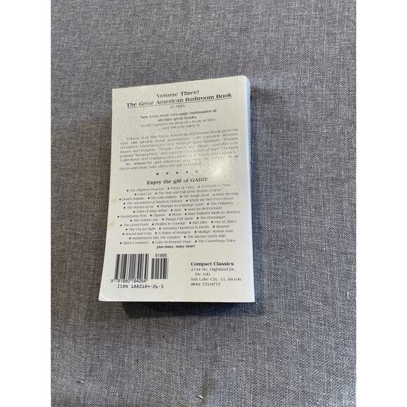 The Great American Bathroom Book, Volume 3 Paperback Dad Joke Grandpa Gag Gift - Picture 6 of 6